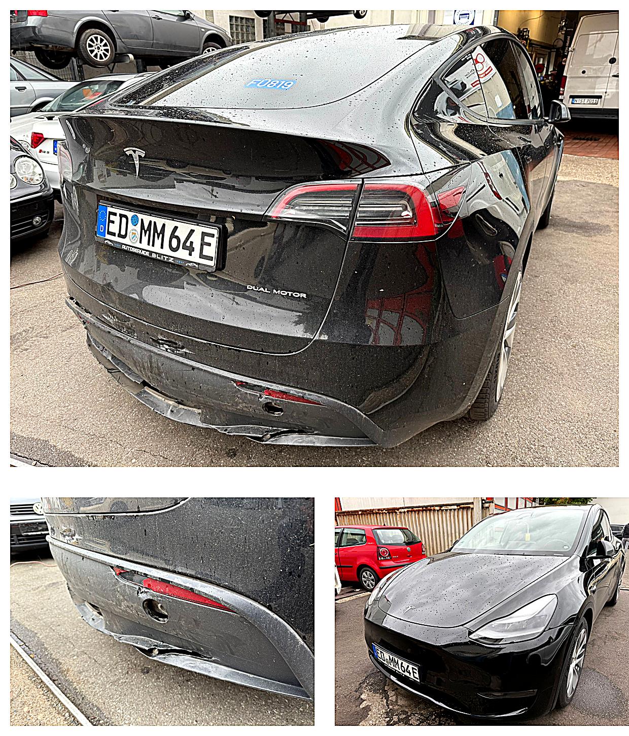 Tesla Model Y Dual Motor - Heckschaden
